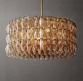 Chiara Glass Round Chandelier 37" - JutuLight
