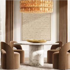 Chiara Glass Round Chandelier 61" - JutuLight