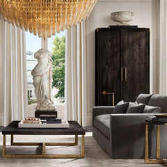 Chiara Glass Multi-Tier Square Chandelier 32"SQ - JutuLight