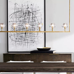 Boule Cristal Linear Chandelier 48" - JutuLight