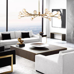 Boule Crystal Round Chandelier 72" - JutuLight