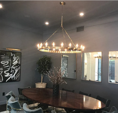 Caminy Vintage Filament Round Chandelier - JutuLight