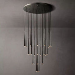 Artemis Round Tapered Tubular Chandelier 48 - JutuLight