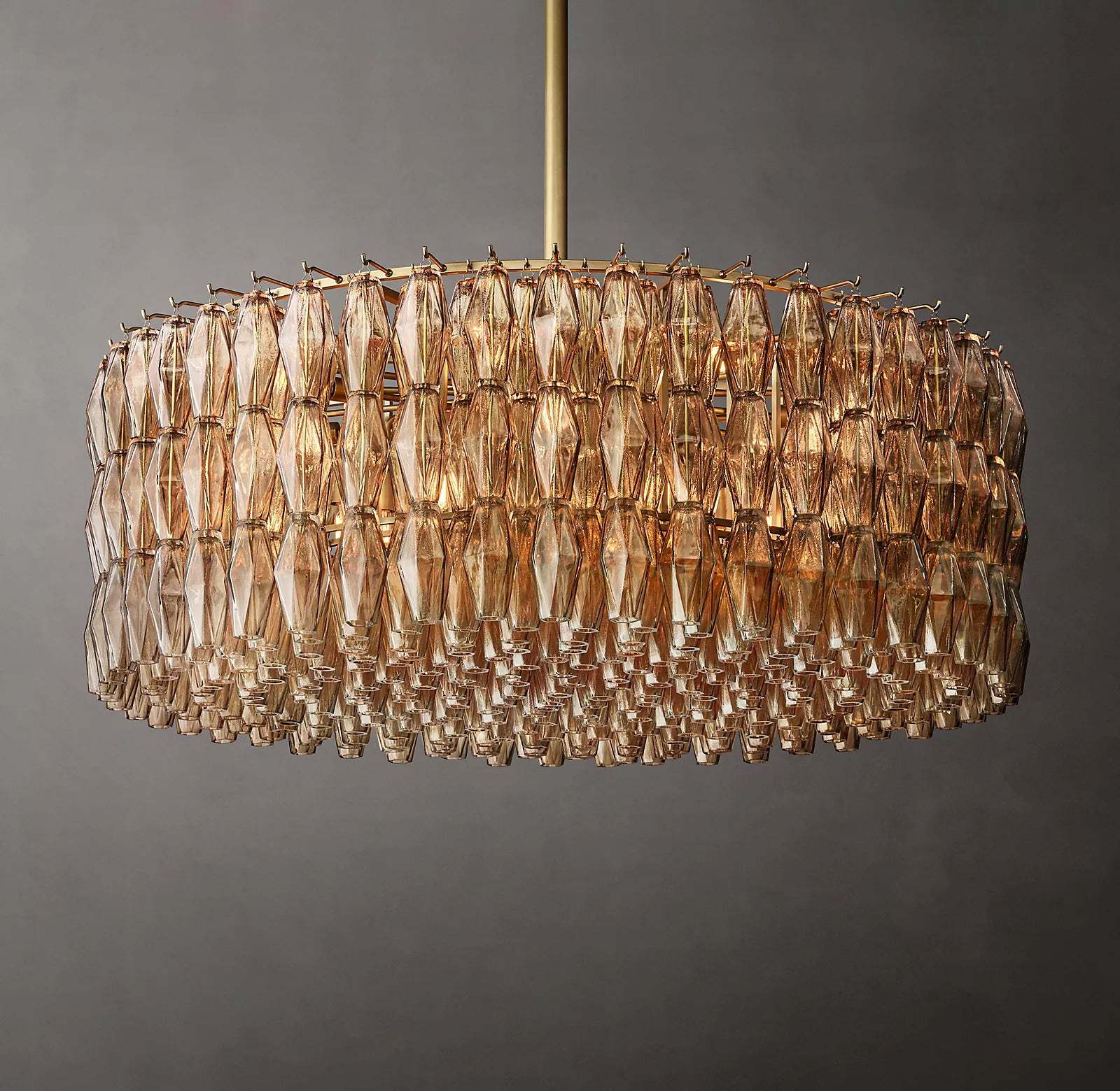 Chiara Glass Round Chandelier 47" - JutuLight