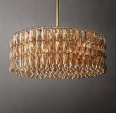 Chiara Glass Round Chandelier 47" - JutuLight