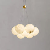 Alabaster Globe Art Pendant Light - JutuLight