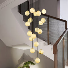 Alabaster Ball suspension lamp - JutuLight