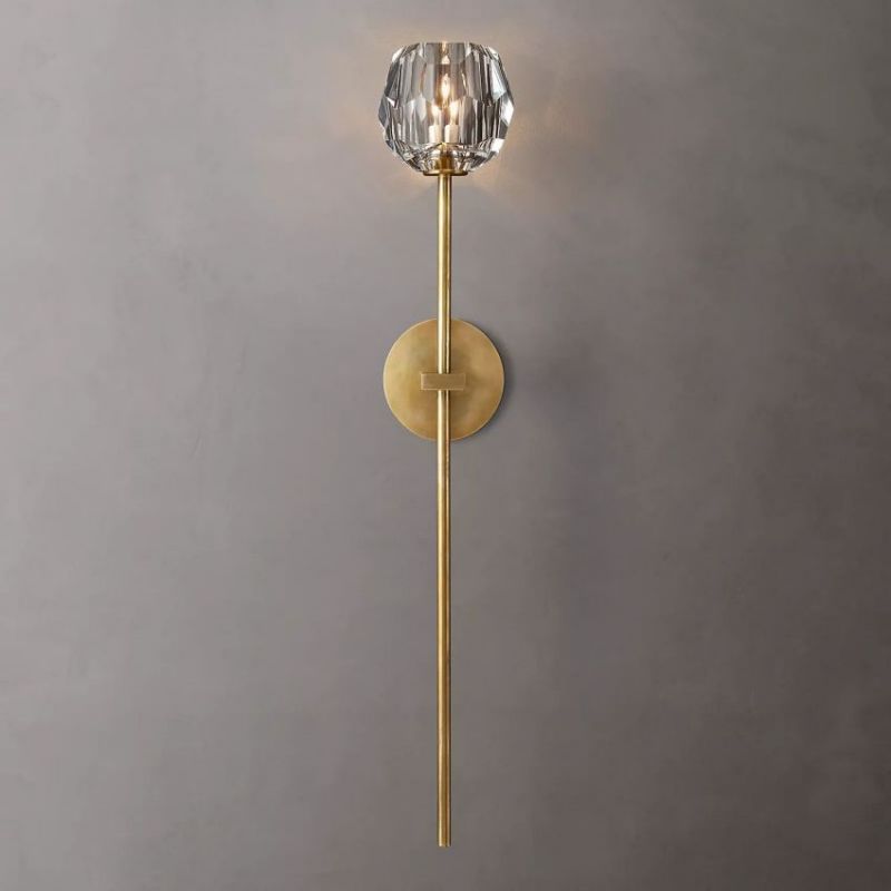 Boule Clear Crystal Grand Wall Sconce - JutuLight