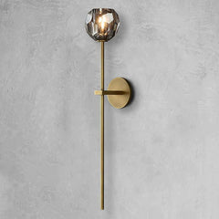 Boule Smoke Crystal Grand Wall Sconce - JutuLight