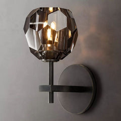 Boule Smoke Glass Sconce - JutuLight