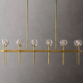Boule Cristal Double Linear Chandelier 60" - JutuLight