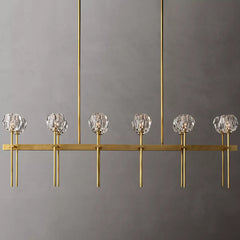 Boule Cristal Double Linear Chandelier 60" - JutuLight