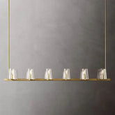 Kuseay Glass Linear Chandelier 60" - JutuLight