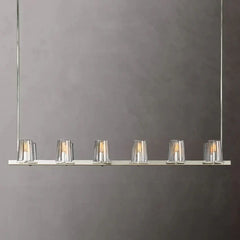 Kuseay Glass Linear Chandelier 60" - JutuLight
