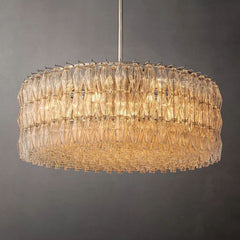 Chiara Glass Round Chandelier 47" - JutuLight