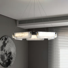 Delia Alabaster Chandelier - JutuLight