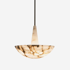 Dome Alabaster Pendant Light - JutuLight