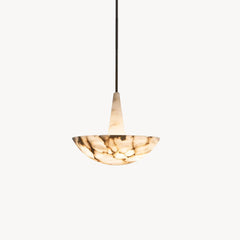 Dome Alabaster Pendant Light - JutuLight