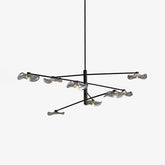 Lotus Leaves Glass Chandelier