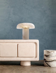 Mushroom Alabaster Table Lamp - JutuLight