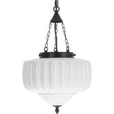 European retro simple glass iron chandelier