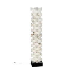 Stacked Alabaster Floor Lamp - JutuLight
