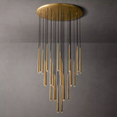 Artemis Round Tapered Tubular Chandelier 48 - JutuLight