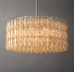 Chiara Glass Round Chandelier 37" - JutuLight