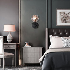 Belle De Crystal Ball Wall Sconce - JutuLight