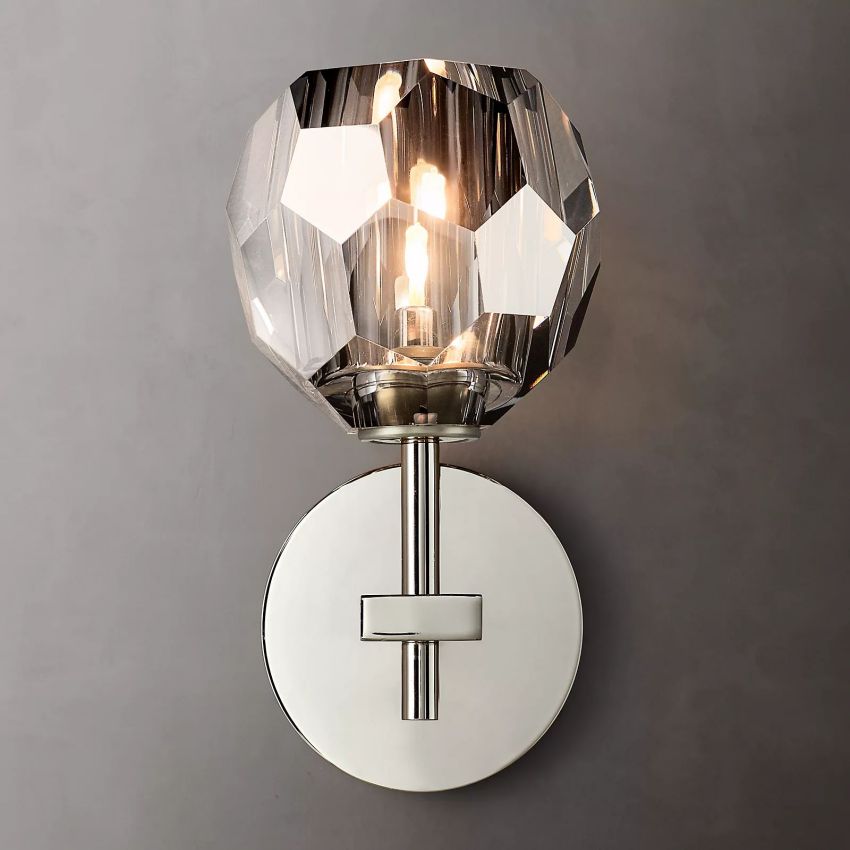 Belle De Crystal Ball Wall Sconce - JutuLight