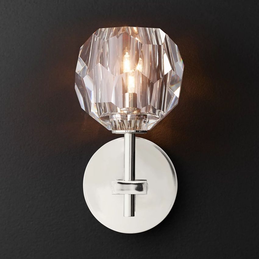 Belle De Crystal Ball Wall Sconce - JutuLight