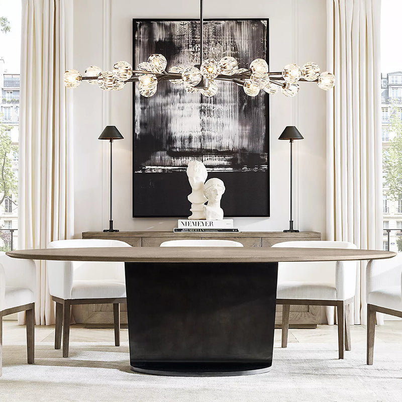 Boule Crystal Round Chandelier 72" - JutuLight
