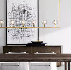 Boule Cristal Linear Chandelier 60" - JutuLight