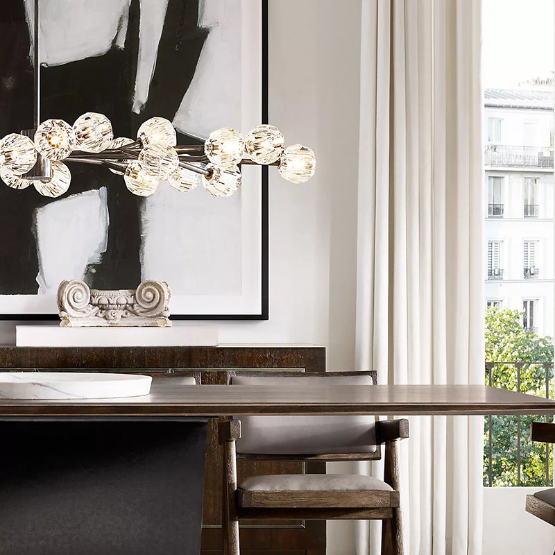 Boule Crystal Round Chandelier 72" - JutuLight