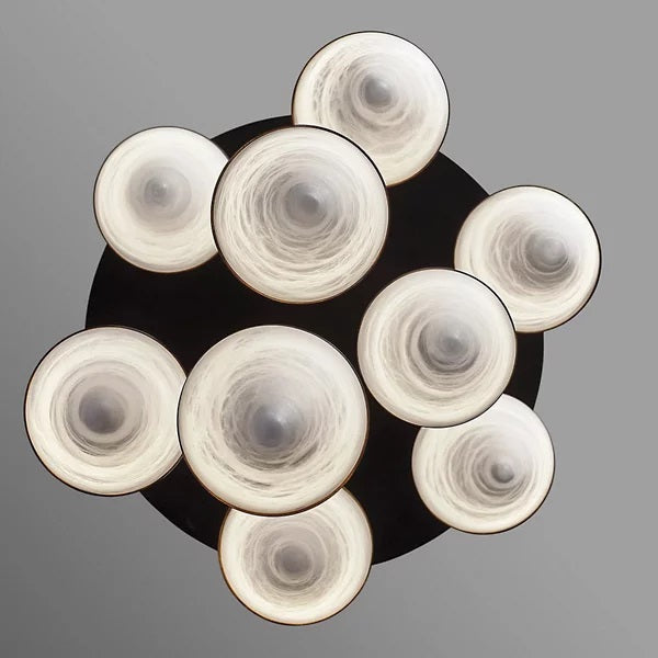 Serena Alabaster Contemporary Alabaster Cone Chandelier - JutuLight