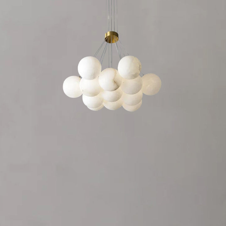 Alabaster Globe Art Pendant Light - JutuLight