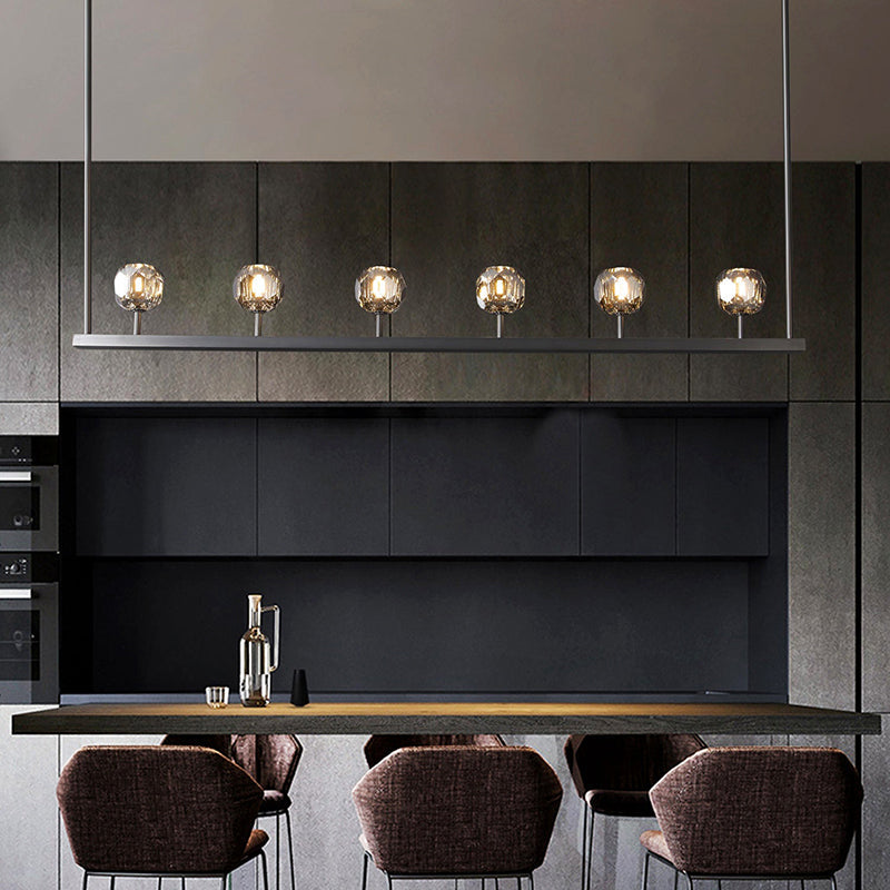 Boule Cristal Linear Chandelier 60" - JutuLight