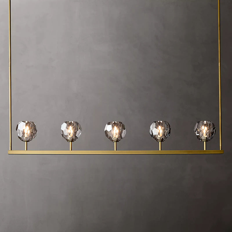 Boule Cristal Linear Chandelier 48" - JutuLight
