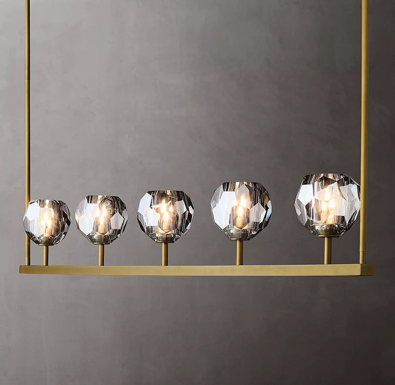 Boule Cristal Linear Chandelier 48" - JutuLight