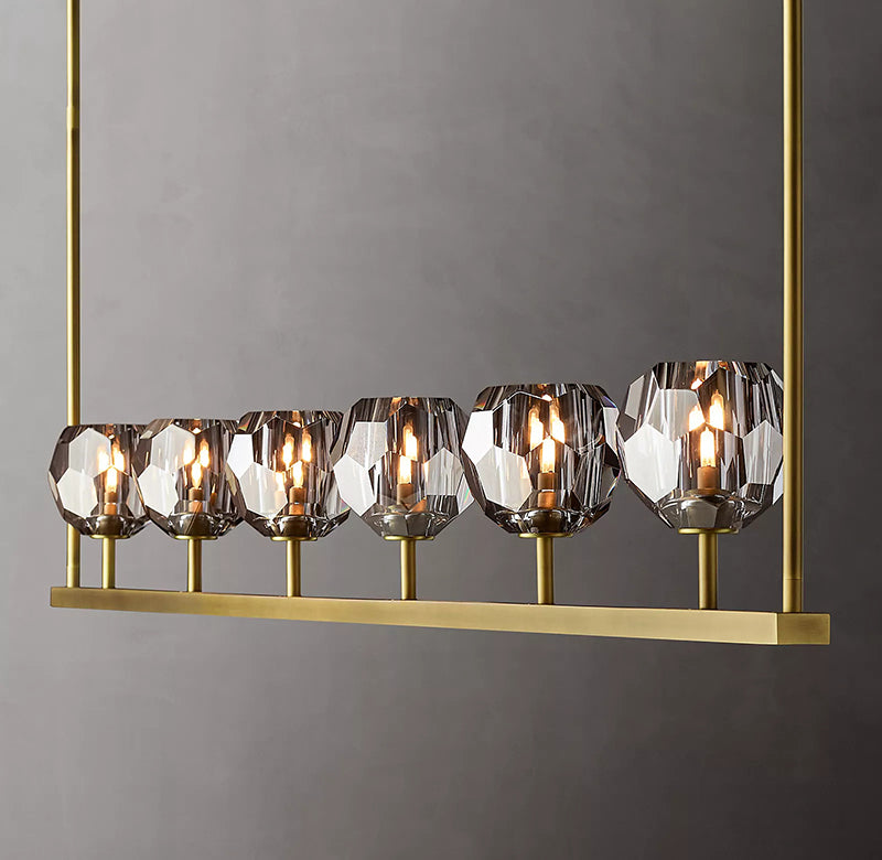 Boule Cristal Linear Chandelier 60" - JutuLight
