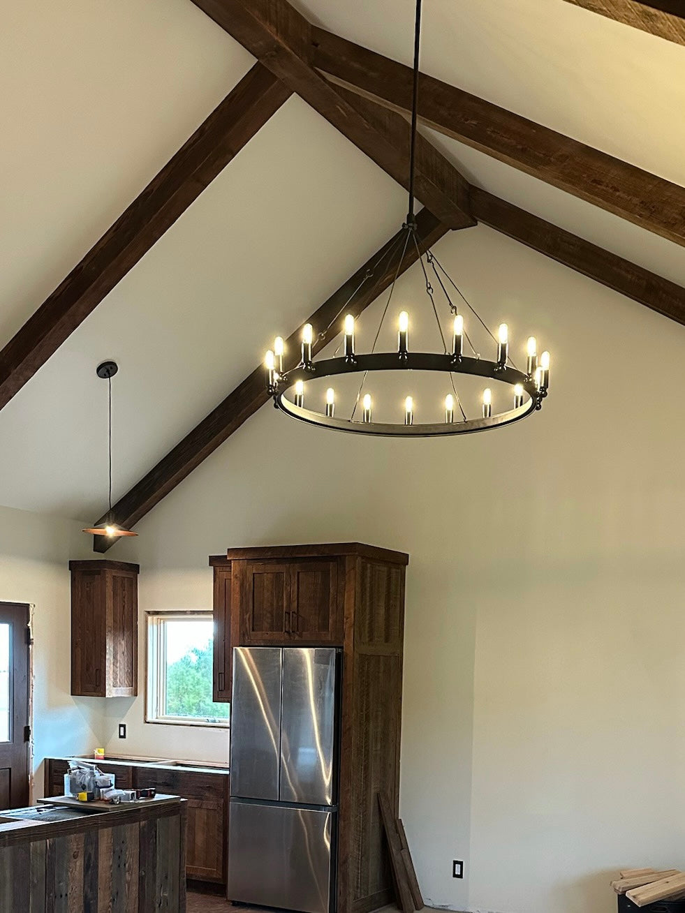 Caminy Vintage Filament Round Chandelier - JutuLight