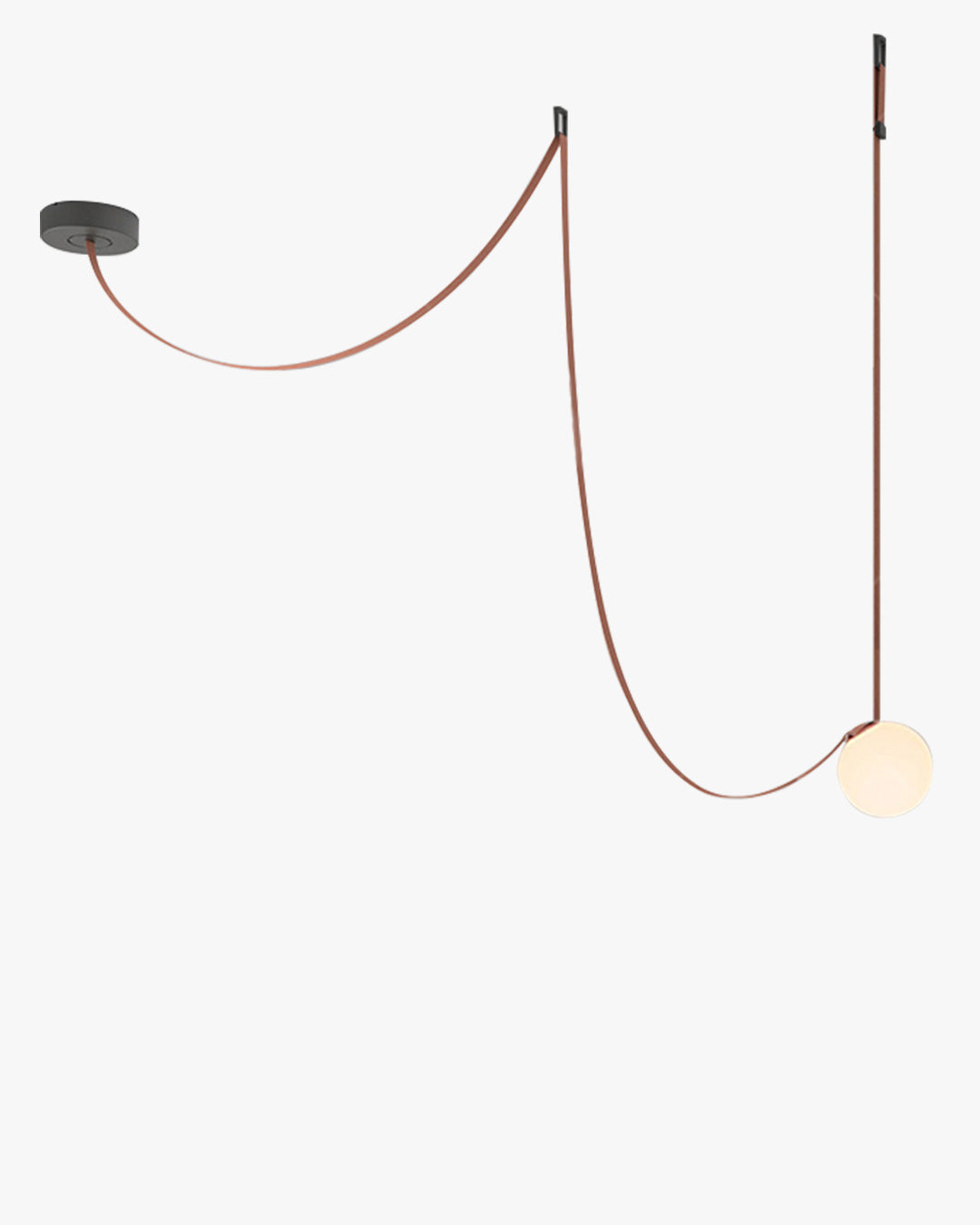 Globe Leather Pendant Light - JutuLight