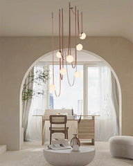 Globe Leather Pendant Light - JutuLight