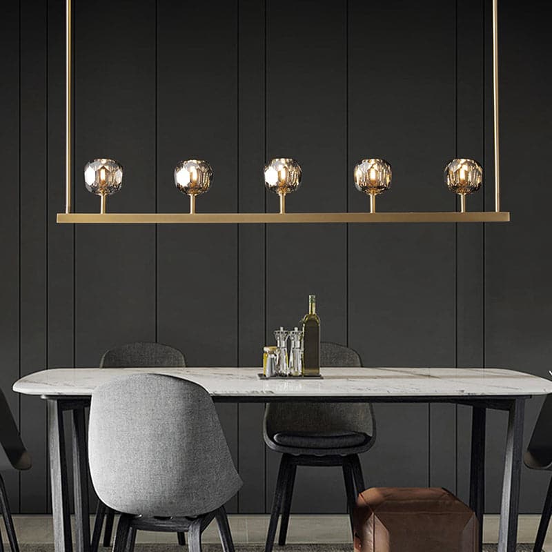 Boule Cristal Linear Chandelier 48" - JutuLight