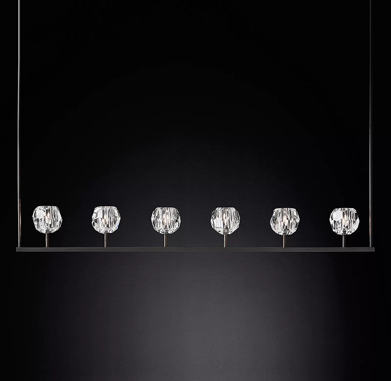 Boule Cristal Linear Chandelier 60" - JutuLight
