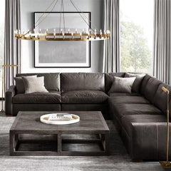 Caminy Vintage Filament Round Chandelier 50" - JutuLight
