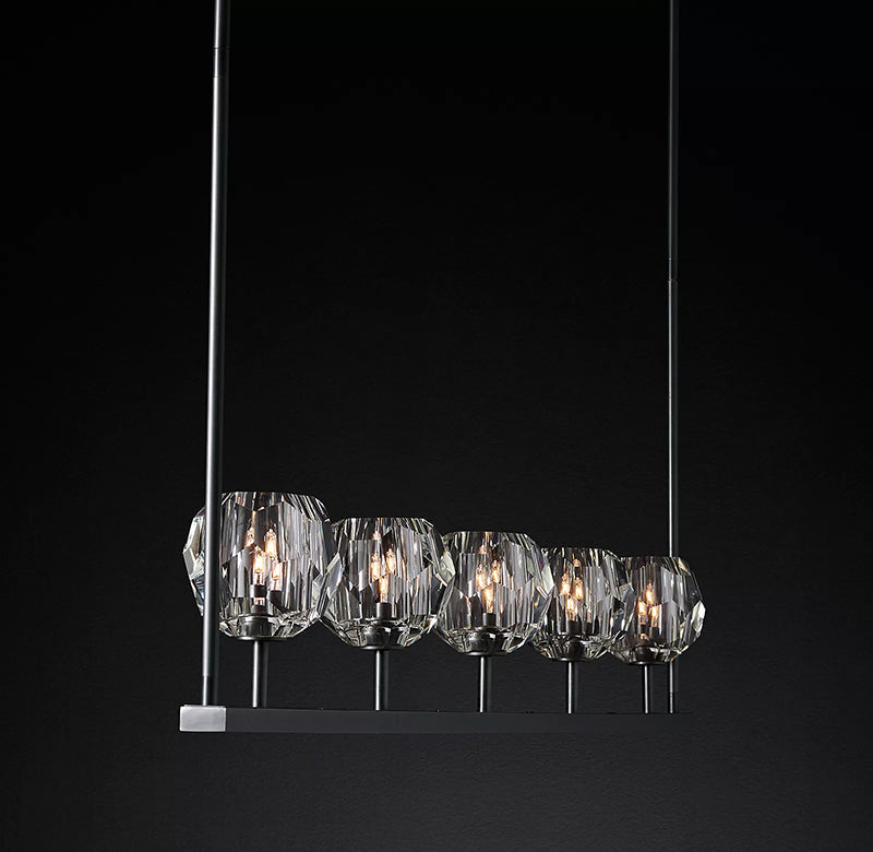 Boule Cristal Linear Chandelier 48" - JutuLight