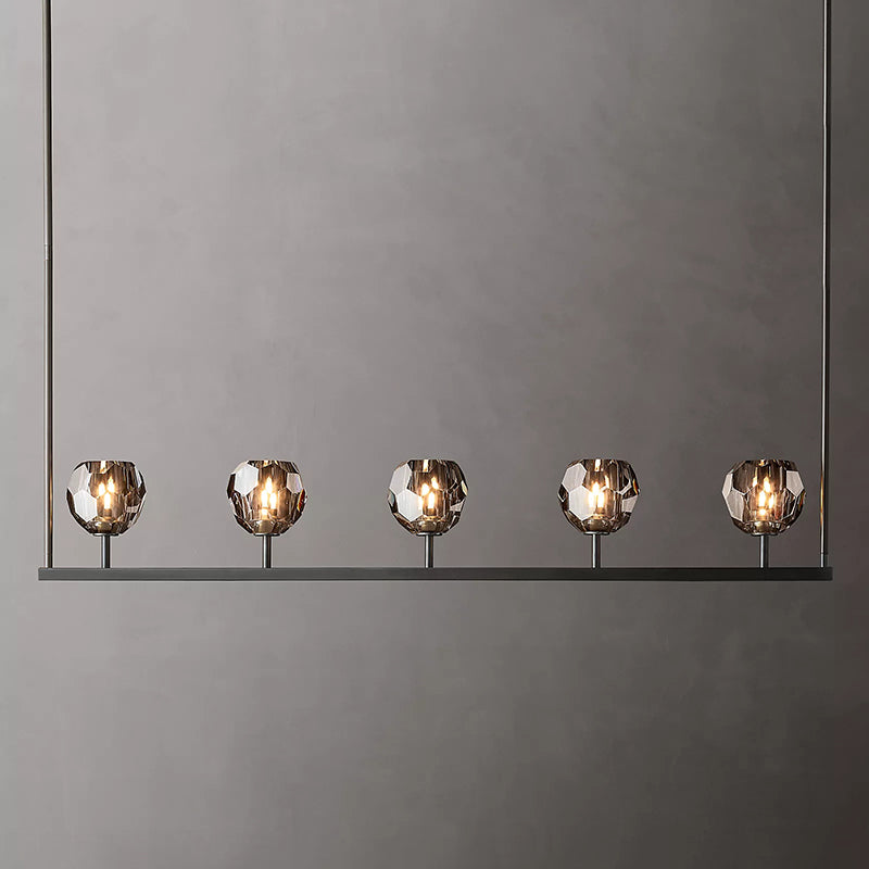 Boule Cristal Linear Chandelier 48" - JutuLight