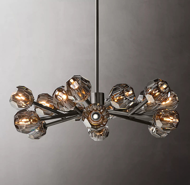Boule Cristal Round Chandelier 36" - JutuLight