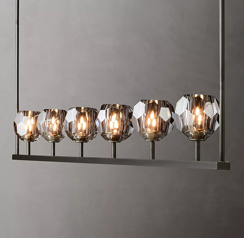 Boule Cristal Linear Chandelier 60" - JutuLight